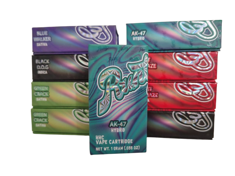 Presentación de Runtz HHC vape cartridge